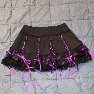 NWT Living Dead Souls multi layered mini skirt